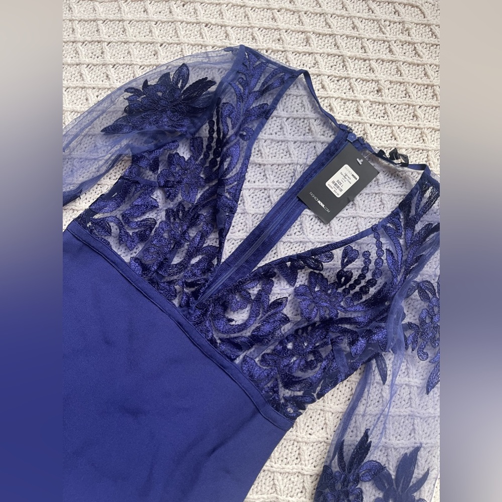 Fashion Nova NWT Royal Blue Gabriel Bandage Dress